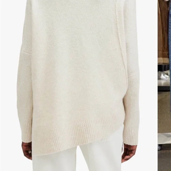 All Saints LockRoll Nexk Astmmetric Sweater NWT - Picture 8 of 10